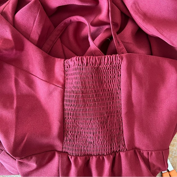 Madewell Thistle Cami Wide Leg Jumpsuit Red Size 4 Holiday Party Look - Picture 8 of 10